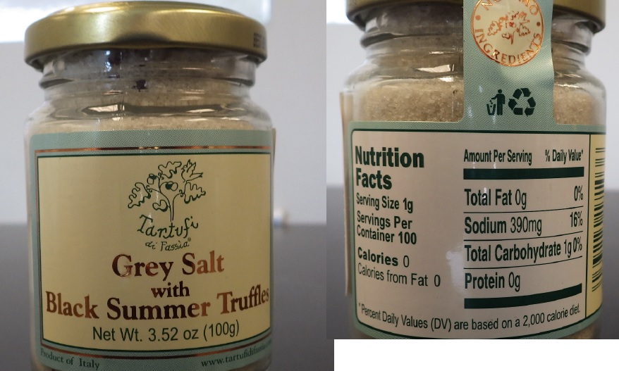 Tartufi di Fassia Grey Salt with Black Summer Truffles